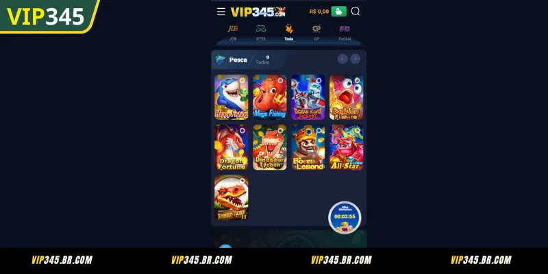 Os Jogos Mais Populares na VIP345 Pescaria